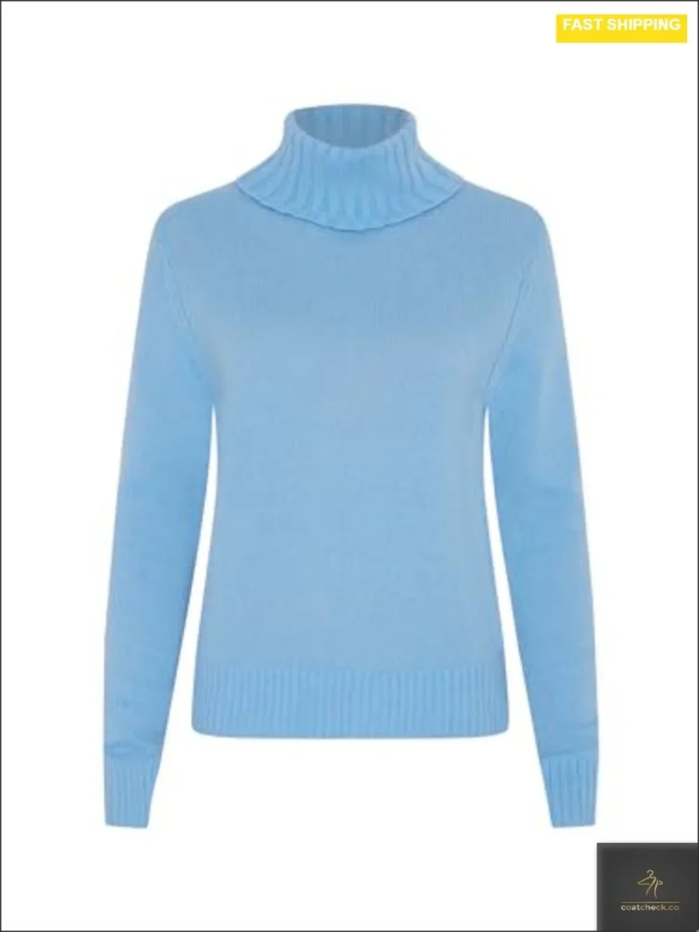 Women's 100% Cashmere Turtleneck Sweater, Regular Fit, Long Sleeve Pullover